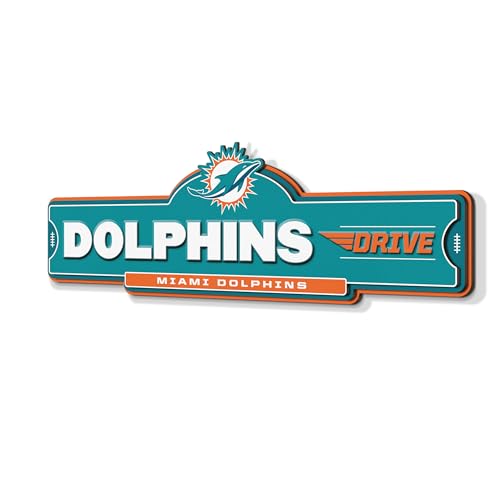 YouTheFan NFL Miami Dolphins 3D Street Sign