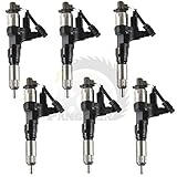 PANGOLIN 095000-6593 Fuel Injector 6PCS for Hino J08E Kobelco SK200-8 SK330-8 SK350 Exc323D...