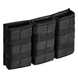 SIVIGEAR Triple Molle Mag Pouch 5.56 Tactical Open Top M4 M16 Magazine Holder with Quick Release,1000D Oxford,Fast Unplug Design for Tactical Enthusiasts,Shooting Sports,Outdoor Activities Black