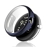 【YXHH】 Google Pixel Watch/Google Pixel Watch2 用 ケース 保護カバー 保護フィルム 一体型 TPU素材 全面保護 超薄型 装着簡単 耐衝撃 高透過率 指紋防止 傷防止 青い…