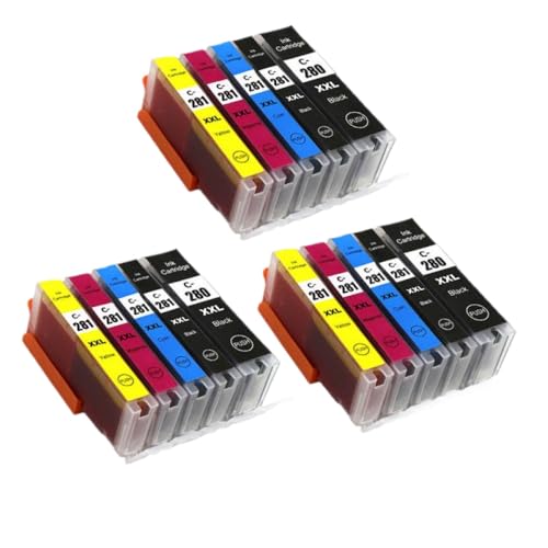 Cartouche d'encre PFI280 PGI-280 CLI-281 pour imprimer les projets scolaires sur TS6220 TR8520