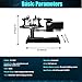 GLOPTIX GT-E300 Electronic Tennis Racket Stringing Machine Digital Desktop Progression String Tools, with Tools and Accessories