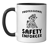 Enforcement Regulation - Authority Fire Marshal Ceramic Mug, Black/White
