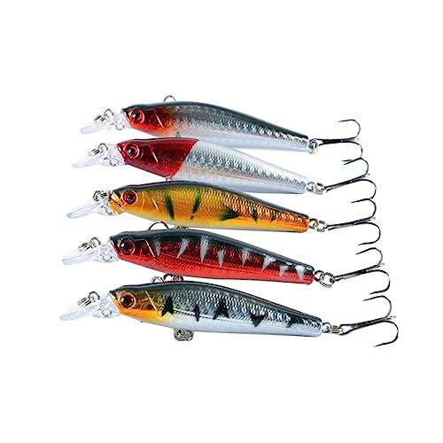 15 Peças Iscas De Pesca Isca De Pesca Iscas De Mar Profundo Isca Falsa Baixo Listrado