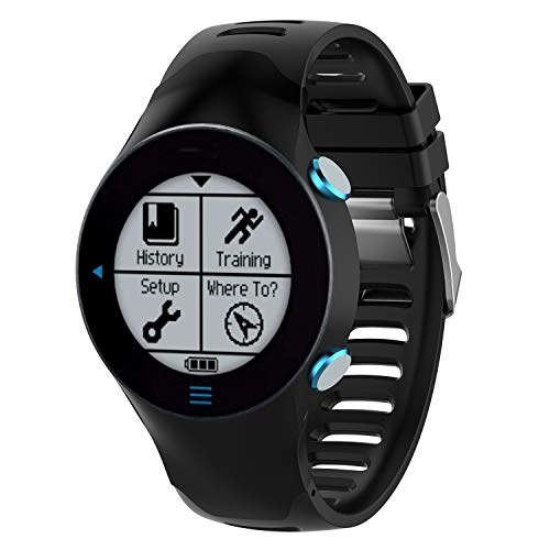 TopTen Correa de silicona para reloj deportivo, accesorios de repuesto, pulsera compatible con Garmin Forerunner 610 Smartwatch