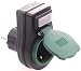 Produktbild Schuko Stecker Adapter mit Schalter Steckdose Zwischensteckdose Adapterstecker für den Außenbereich in schwarz-grün