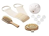 1 x Haarbürste Miomare Wellness-Set 8-tlg.