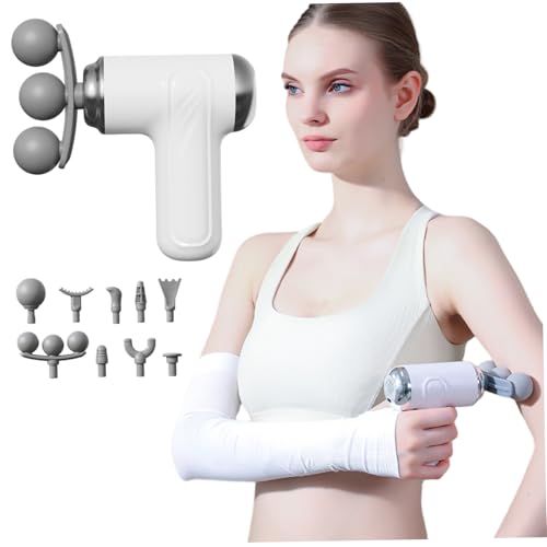 Pistolet de massage à percussion doté de 9 têtes interchangeables - 4