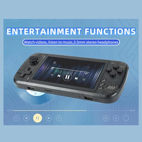 Console de jogos portátil KANBUN Powkiddy X39 PRO, consoles de jogos portáteis retrô 64G de 4,5 pole