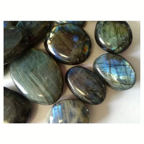Pierre de lune bleue d'exception et labradorite décorative haut de gamme - 8