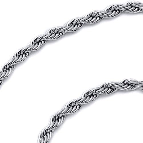 Stainless Steel Rope Chain Necklace 