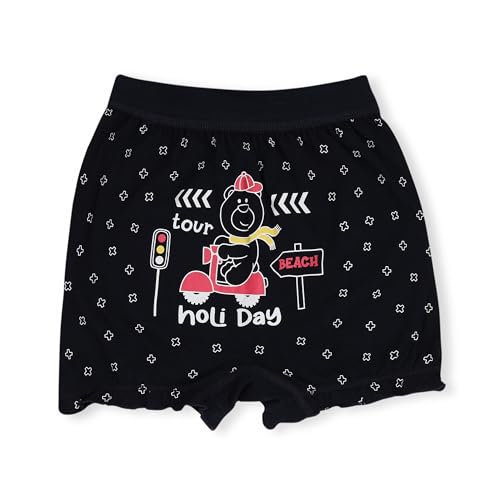 Image of Red Rose Kids Girls Cotton Printed Bloomer Pack of 6-Assorted