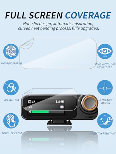 (5 Stück) Schutzfolie für DJI MIC 3 Empfänger, yystao TPU-Material weiche Displayschutzfolie für DJI Mic 3 Receiver, hochauflösend, Kratzfest, Anti-Fingerprint