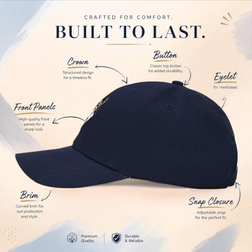 Image of Feathers Cotton Cap for Men & Women | Adjustable Baseball Unisex Caps | Breathable Outdoor Running, Gym & Travel Hat | Styles Cap for Men
