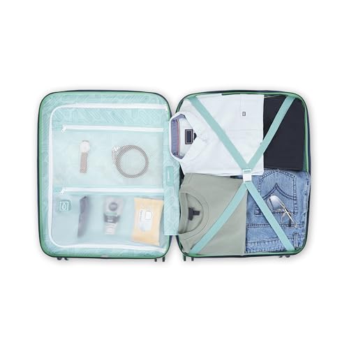 Image of Uppercase Helix Solid (Medium) 68Cm Textured Trolley Bag With Combination Lock, 8 Wheels, Eco Polycarbonate Luggage, Laundry Compartment, Durable Design For Travel - Suitcase For Men & Women Navy Blue