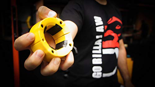 GORILLA JAW GorillaJaw Grampos olímpicos de barra de 5 cm de liberação rápida par de placas de barra