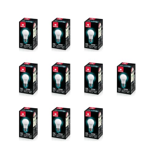 Image of Havells 9w LED Bulb for Home & Office |B22 LED Bulb Base |Cool Day White Light (6500K) |4Kv Surge Protection |High Voltage Protection |Eco Friendly Energy Efficient | Pack of 10