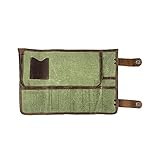 Water Resistant Waxed Canvas Snap Tool / Barber Roll Handmade by Hide & Drink