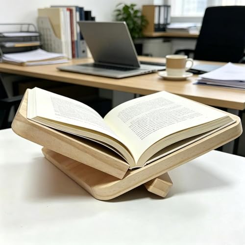 Soporte para libros de madera resistente que optimiza el espacio en tu estante 3