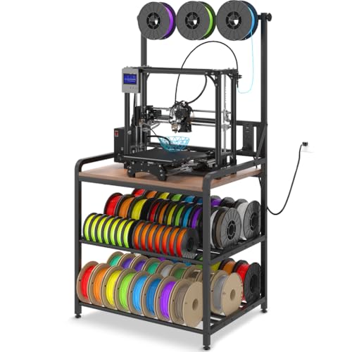3D Printer Filament Storage Rack Black