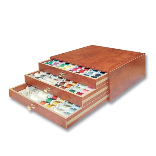 Madeira 8180H | Treasure Chest Machine Embroidery Thread 194 Spools, Needles