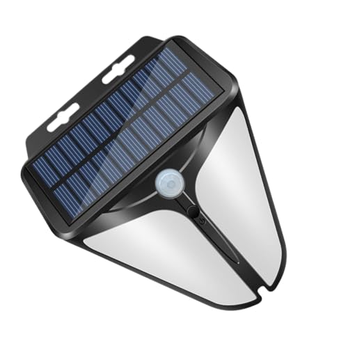 OSALADI 1 Pc luz de pared solar luces lámpara ligero Kiosko afuera iluminacion led iluminación led wall lights solar light luz de pared de energía solar luz de pared impermeable AbS Black