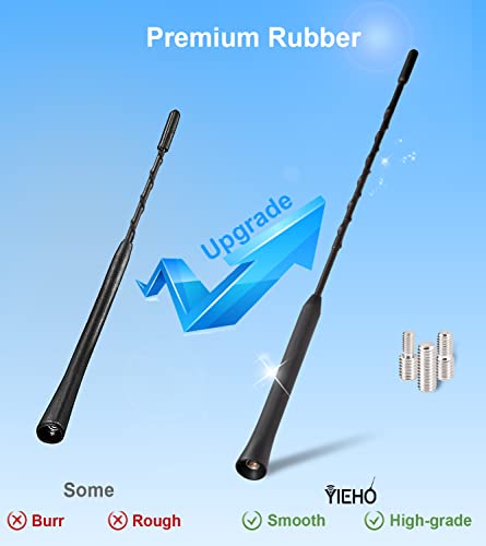 YIEHO Autoantenne 28cm - Universal Kfz Autoradio Antenne für alle Modelle - Dachantenne Auto mit hochwertigem DAB FM Empfang