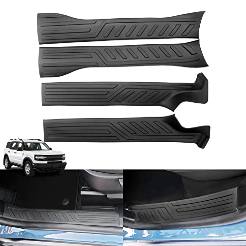Shademax Custom Fit For Door Sill Guards Ford Bronco Sport 2021 2022 2023 (4-Door) Front And Rear Door Sill Guards Entry Protector Scuff Plate Cover Bronco Sport Accessories 4Pcs #TOP5