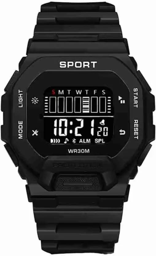 SELLORIA Brand Digital Digital Watch - for Men Boys Neon Multi Colour Square Digital Dial Sport Watch for Boys (Black) (B0CCJMDX3X) Amazon Price History, Amazon Price Tracker