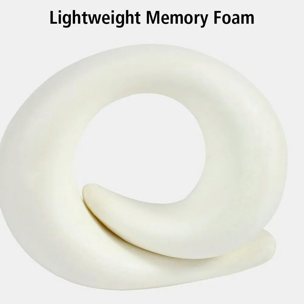 Almohada de viaje de espuma viscoelástica en forma de U para apoyo del cuello y descanso cómodo