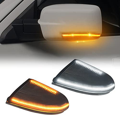 CAFOPAR LED Side Mirror Marker Lights fit for dodge ram 1500 2500...