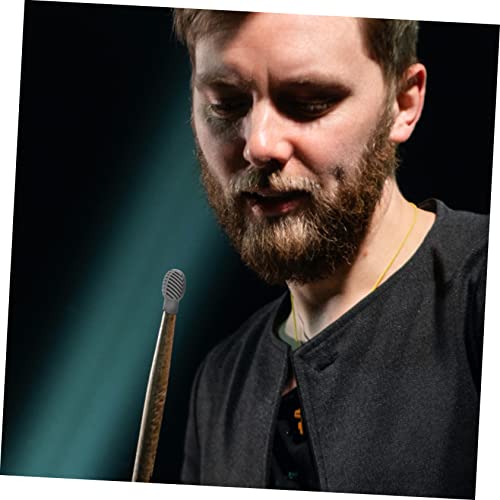 BIUDECO 2 Peças Tampas De Ponta De Baqueta De Silicone Tampas De Baqueta Dicas De Prática De Tambor