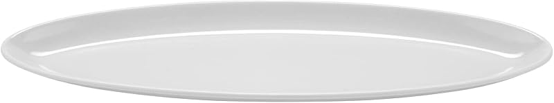 G.E.T. ML-252-W 20 oz, 16" x 5" Oval Platter, White, Large | Dishwasher safe, Shatterproof, Buffet, Dinner portions, Stackable, 20 oz capacity, Great for Entrees, Desserts and Appetizers
