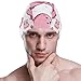 susiyo Pink Cute Hippo Animals Mens Swim Caps Polyester Swimming Hat for Adult and Youth