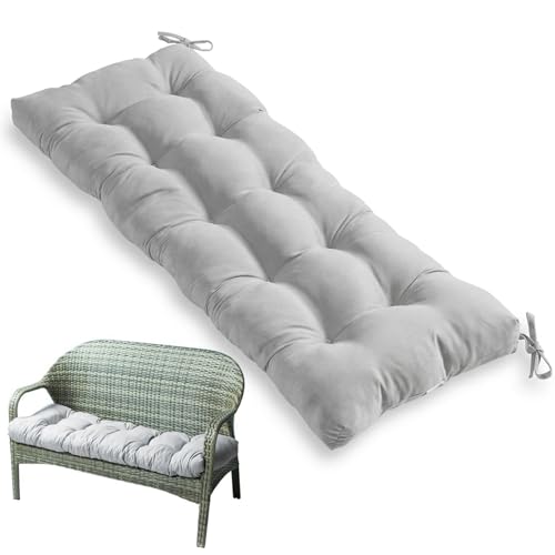 Coussin de banc d'extérieur résistant à l'eau 130x50 cm pour fauteuil - 7