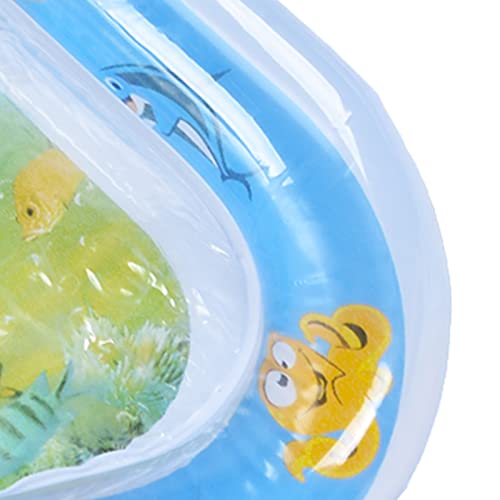 Tapete de água para bebê, dobrável à prova de vazamentos engraçado PVC para crianças de 1 a 3 anos T