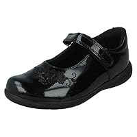 Girls Startrite Mary Jane School Shoes Wish - Black Patent - UK Size 13G - EU Size 32 - US Size 1