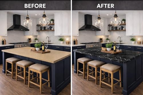 Image of Giani Marble Easy Epoxy Countertop Paint Kit (Belgotta Black)