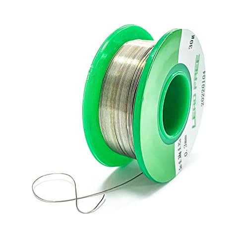 Jancosta 0.3 mm Lead Free Solder Wire Sn-0.3Ag-0.7Cu with Rosin Core for Electrical Soldering 30 g Cover