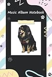 Tibetan Mastiff Music Album Notebook with Index: Music Album Review Notebook