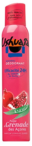 Ushuaïa Déodorant efficacité 24 h à la pulpe de grenade des Açores - La bombe de 200 ml