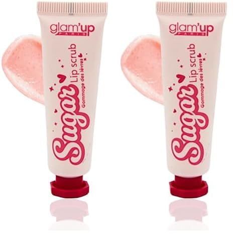 Glam'Up Paris - Soin Sugar Lip Exfoliant et Hydratant - Lip Scrub - Gommage au Sucre Pour les Lèvres - Élimine les Peaux Mortes (Lot de 2)