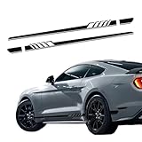 2PCS Car Side Skirt Decals, Racing Stripes, Auto Racing Body Door Side Stripe Graphic...
