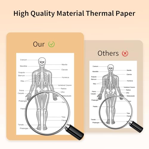 Gloryang Thermal Printer Paper 8.5\'\'x11\'\' US Letter Size, Thermal Paper Quick-Dry, Compatible with PD-A4 Thermal Printer - Thumbnail 6