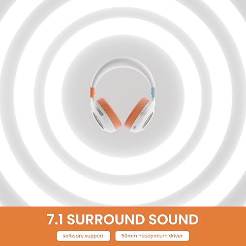 Image of Armor Version.H1 Wired Over Ear Gaming Headphones with Mic (Detachable) | 50mm Neodymium Drivers with 7.1 Surround Sound & Noise Cancellation | RGB Loop Lights & Type C | for PC /PS /Xbox /Nintendo