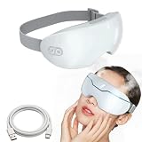 Steam Therapy Mask,with Heat,2 Levels,Smart Hot & Cold Nano Mist Moisturizing,Effectively relieves Dry Eye Syndrome,Gifts for Women Men Mom Dad (White A15)