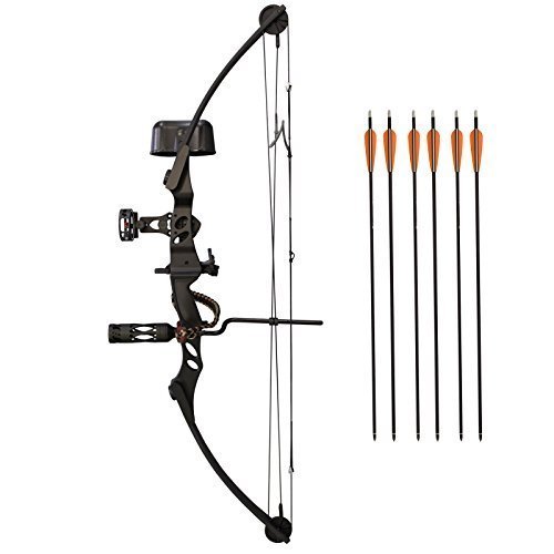 Siege SAS 55 lb 29'' Compound Bow w/ 5-Spot Paper Target