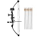 SAS Siege 55 lb 29'' Compound Bow w/ 5-Spot Paper Target