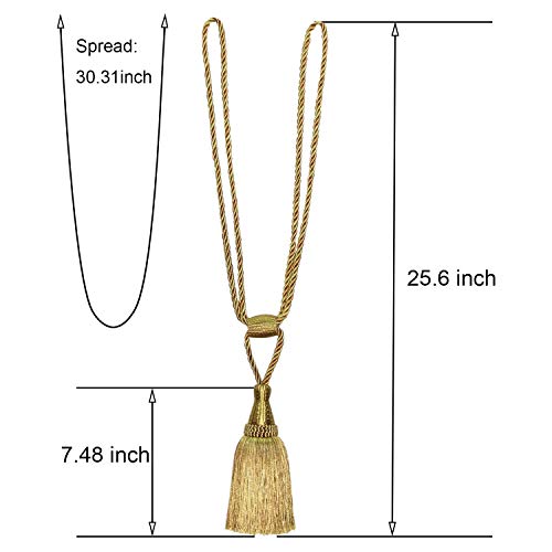 image for Fenghuangwu Curtain Tiebacks Handmade Elegant Curtain Tie Backs Holdba