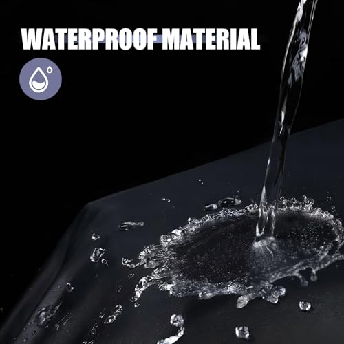 Arwrilt Motorcycle Cover, Waterproof Sun Outdoor Motorbike Full Cover with Storage Bag, All Season Motorcycles Vehicle Cover, Universal Motorcycle Accessories for Protect Against Dust, Debris, Rain